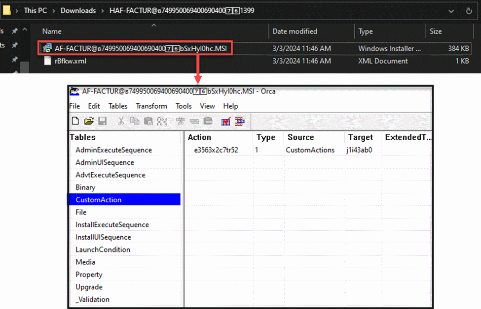 invoking the DLL under CustomActions.
