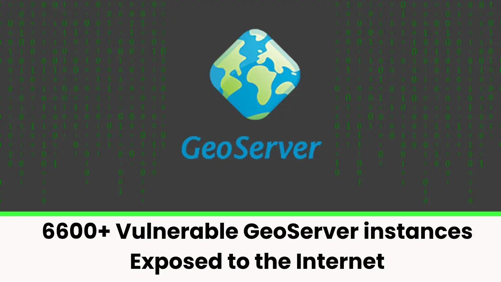 6600+ Vulnerable GeoServer instances Exposed to the Internet