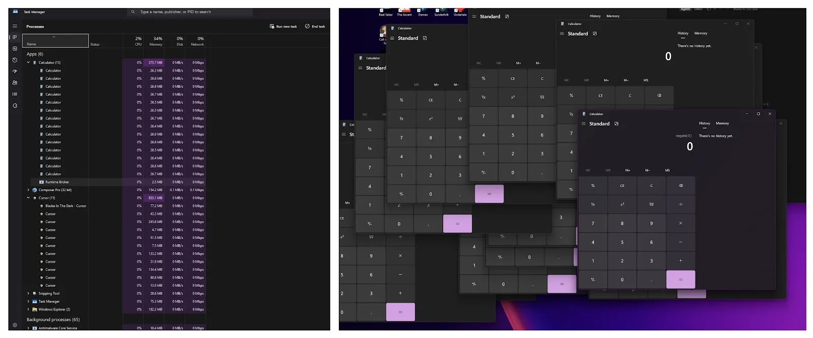 Harmless proof-of-concept using Windows Calculator renamed to git.exe. Curso