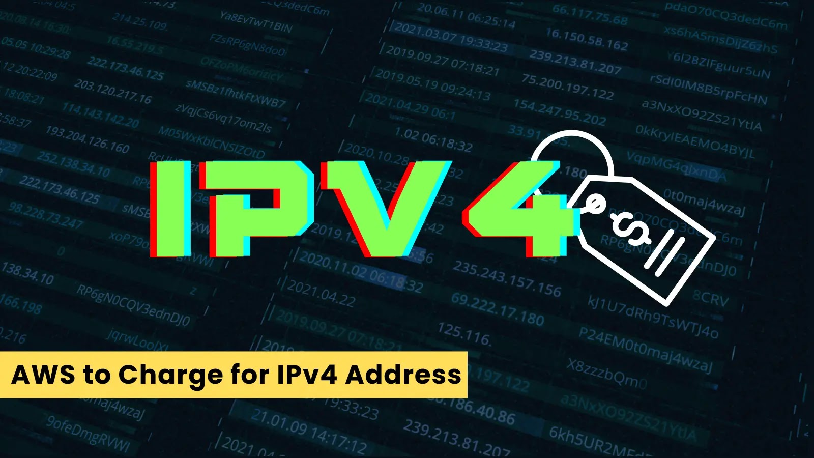 AWS Will Begin Charging for the Use of Public IPv4 Addresses