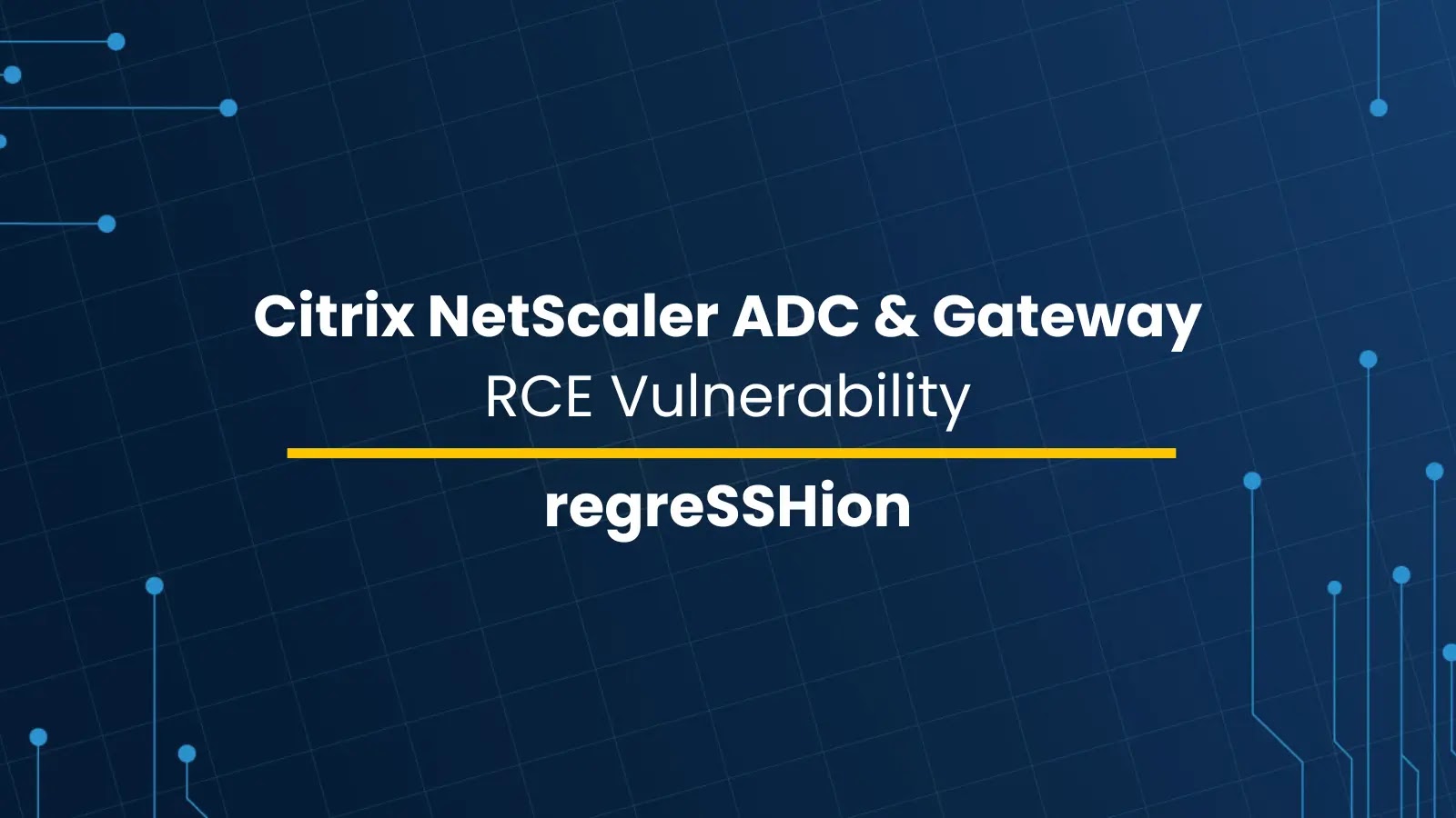 Citrix NetScaler ADC & Gateway Impacted by regreSSHion RCE Vulnerability