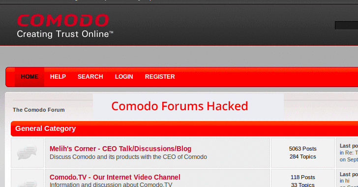 Comodo Forums Data Breach – Approximately 245,000 Users Affected