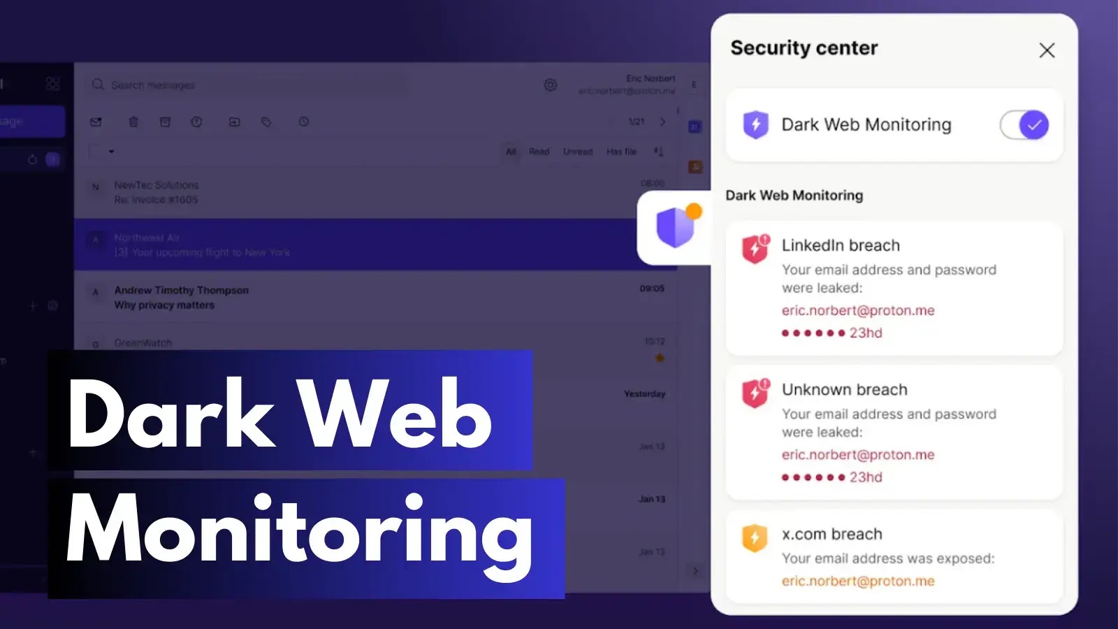 Proton Mail Unveils Dark Web Monitoring to Check for Credentials Leaks