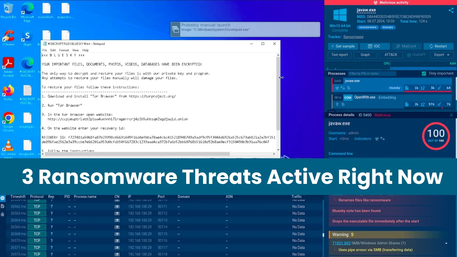 Exclusive! Analysis of 3 Ransomware Threats Active Right Now