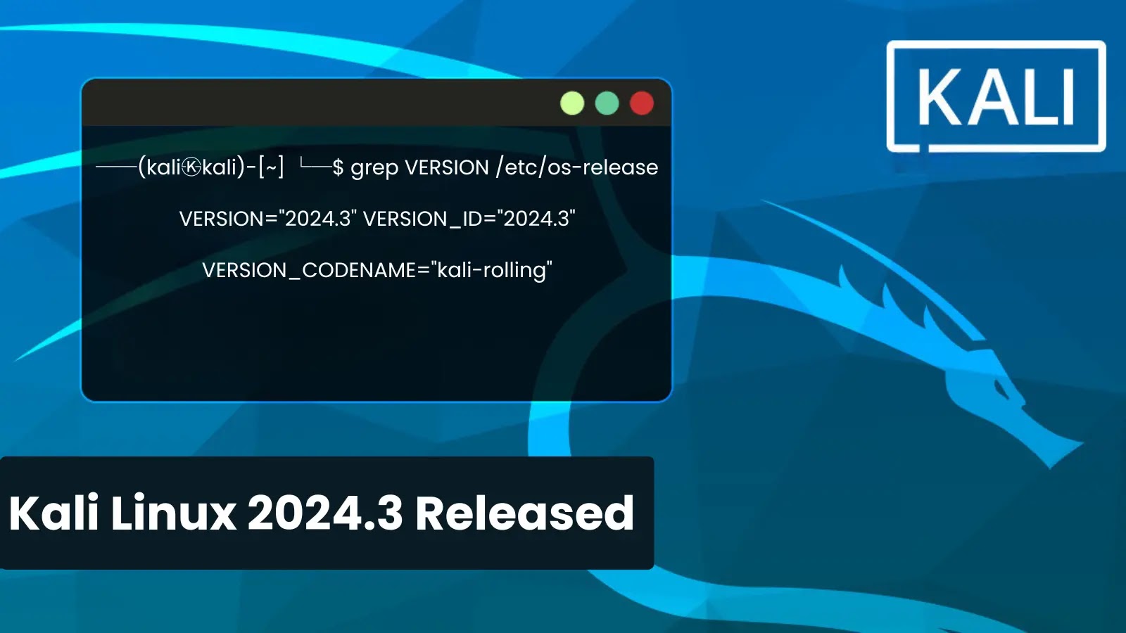 Kali Linux 2024.3 Released with 11 New Hacking Tools