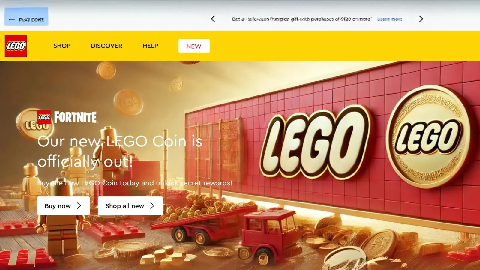LEGO Website Hacked to Promote a Crypto Scam