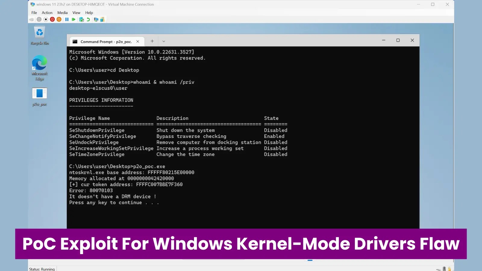 PoC Exploit Released For Windows Kernel-Mode Drivers Privilege Escalation Flaw