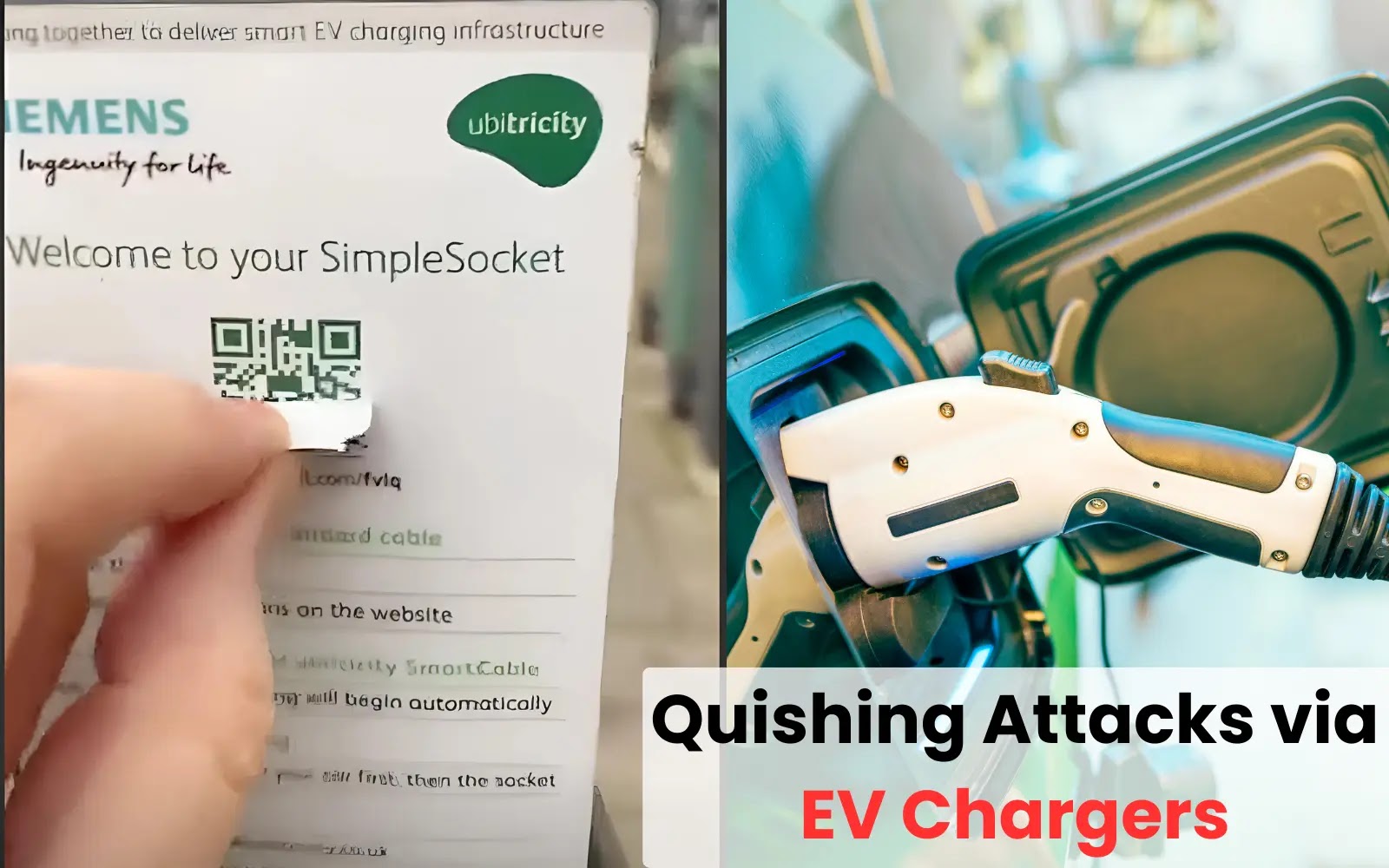 Electric vehicle (EV) Owners beware of Quishing Attacks via EV Chargers
