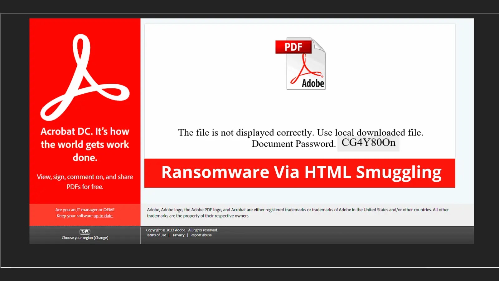 Hackers using HTML Smuggling Technique to Deliver Ransomware and Evade Detection