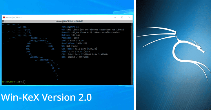 Offensive Security Released Win-KeX 2.0 – Kali Desktop for Windows