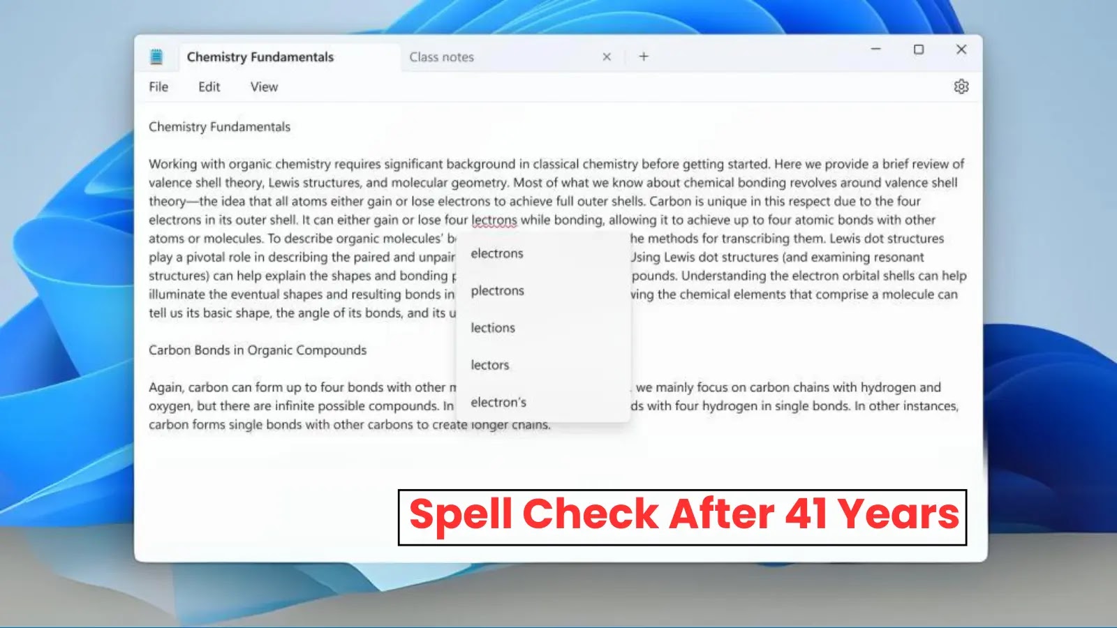 Windows Notepad Text Editor Gets Spell Check After 41 Years