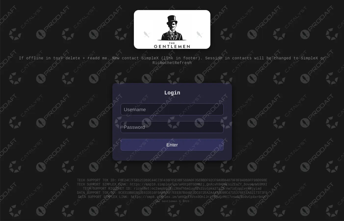 Affiliate Panel Login Page (Source - Catalyst)