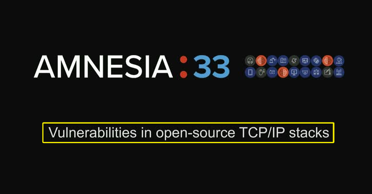 Amnesia:33 – 33 Vulnerabilities That Impact Four Open-source TCP/IP Stacks Affects Millions of IoT Devices