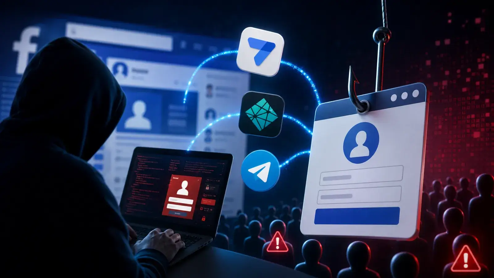Attackers Abuse Google AppSheet, Netlify, and Telegram in Facebook Phishing Campaign