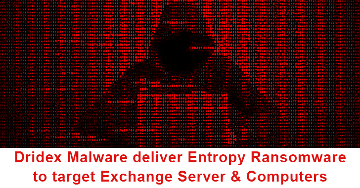 Dridex Malware Deliver Entropy Ransomware to Target Exchange Server and Computers