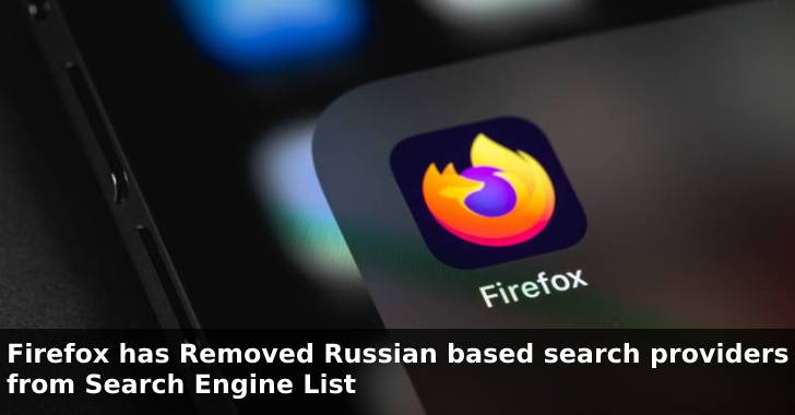 Firefox has Removed Russian Based Search Providers From Search Engine List