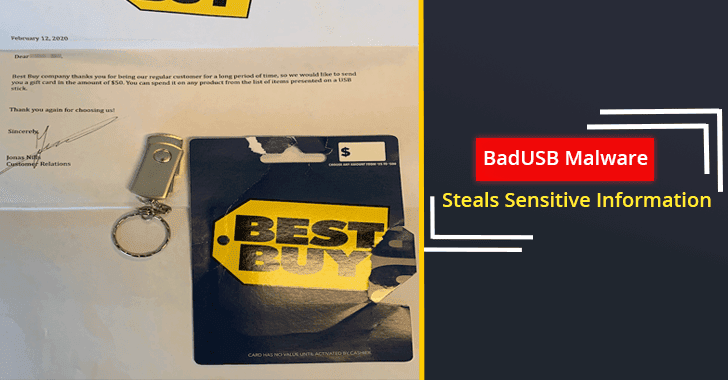 Beware! Hackers Deliver USB Devices Containing Malware Using Best Buy Gift Cards