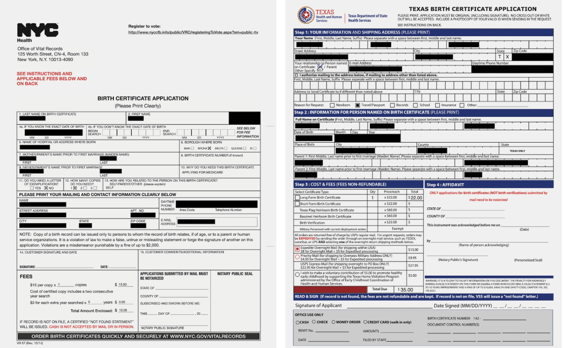 Over 750,000 U.S Birth Certificate Applications Exposed Online From Unsecured AWS bucket