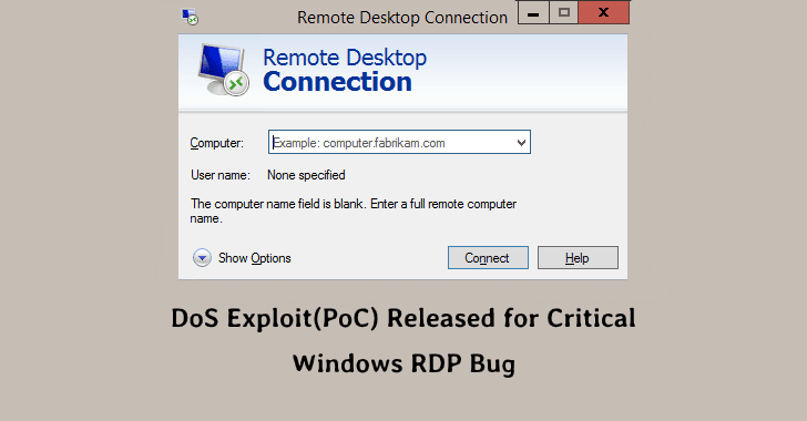 DoS Exploit Released for Critical Windows RDP Gateway Remote Code Execution Vulnerabilities