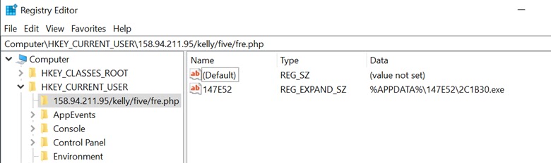 Broken registry persistence (Source - LevelBlue)