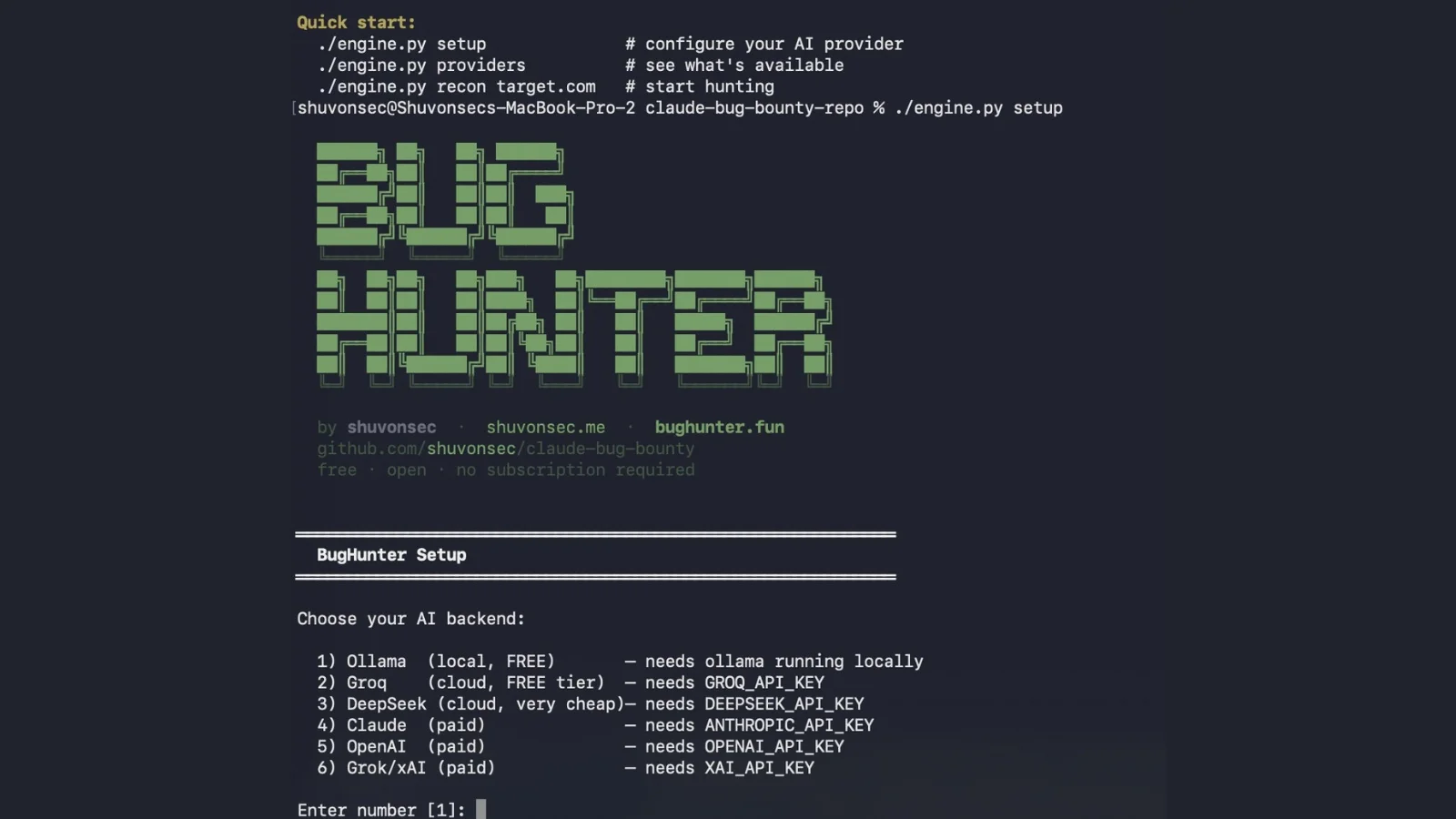 BugHunter – Bug Bounty Toolkit Powered by Claude and Free AI Providers