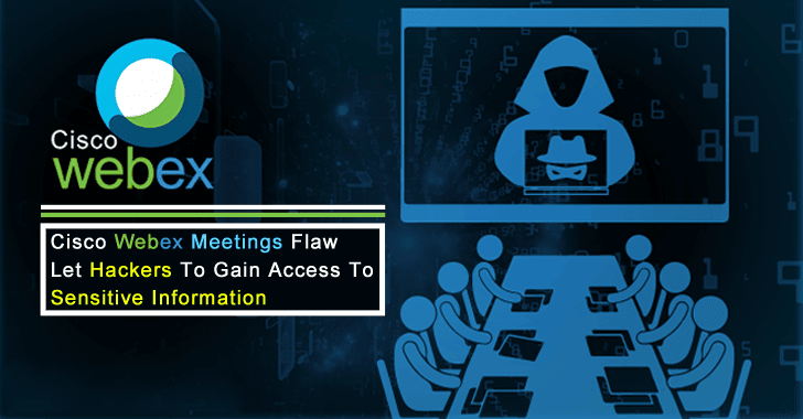 Cisco Webex Meetings Flaw Let Hackers to Gain Access to Sensitive Information on Vulnerable System