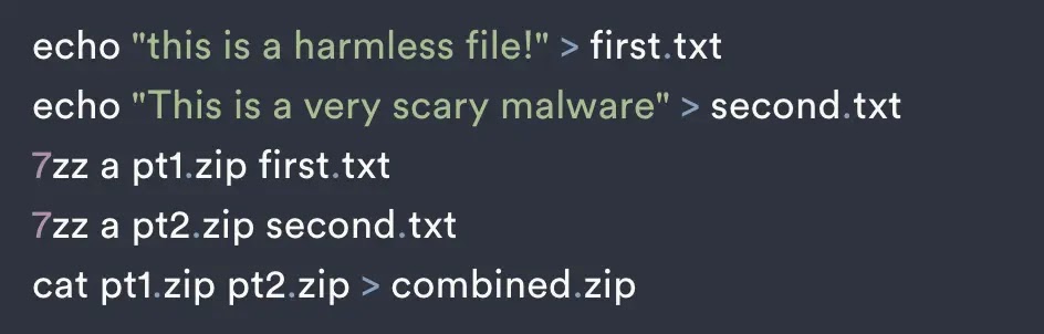 ZIP file concatenation