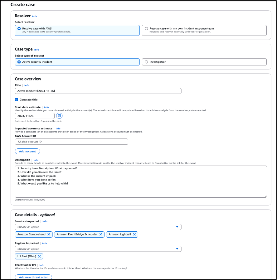 AWS Security Incident Response