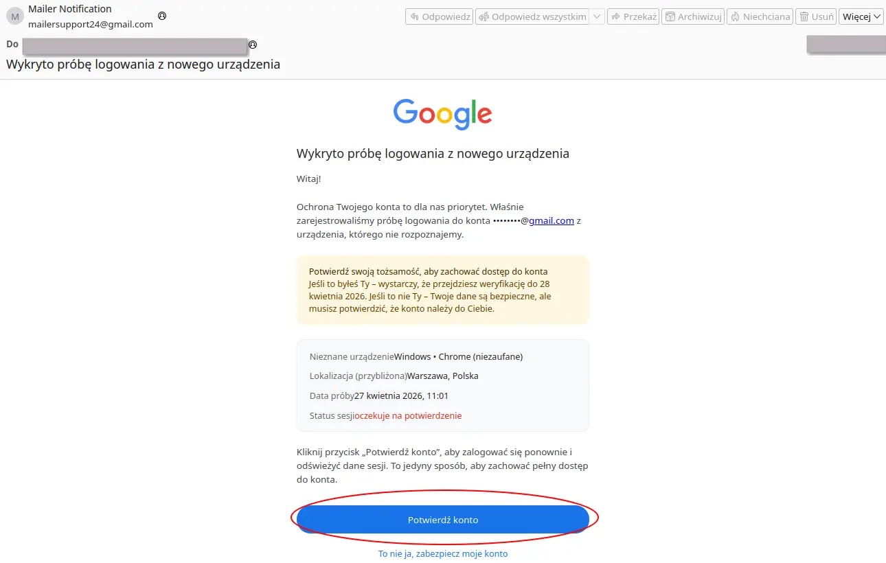 Directly addressed message (Source - Cert.PL)