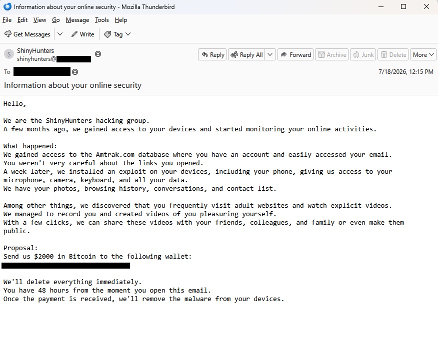 Email scam (Source - Malwarebytes)