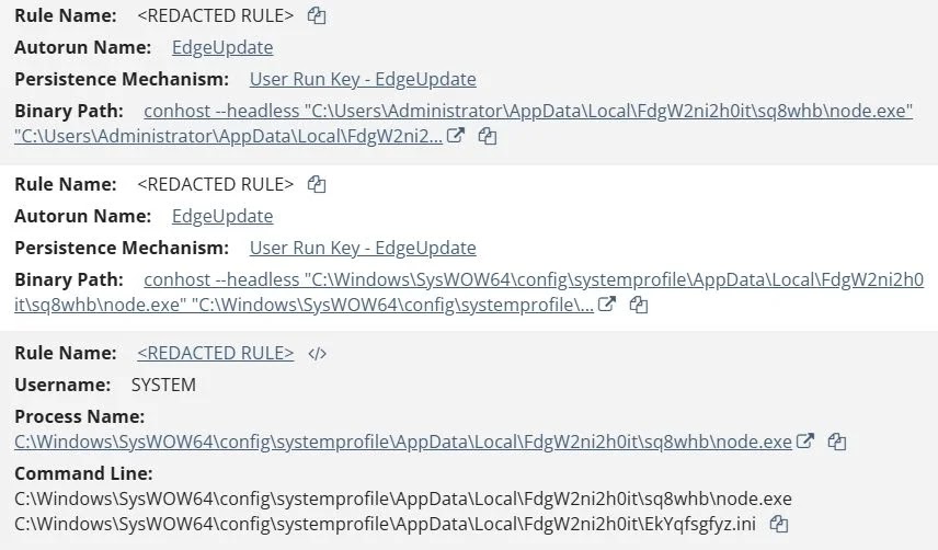 EtherRAT detections in the Huntress Portal (Source - Huntress)