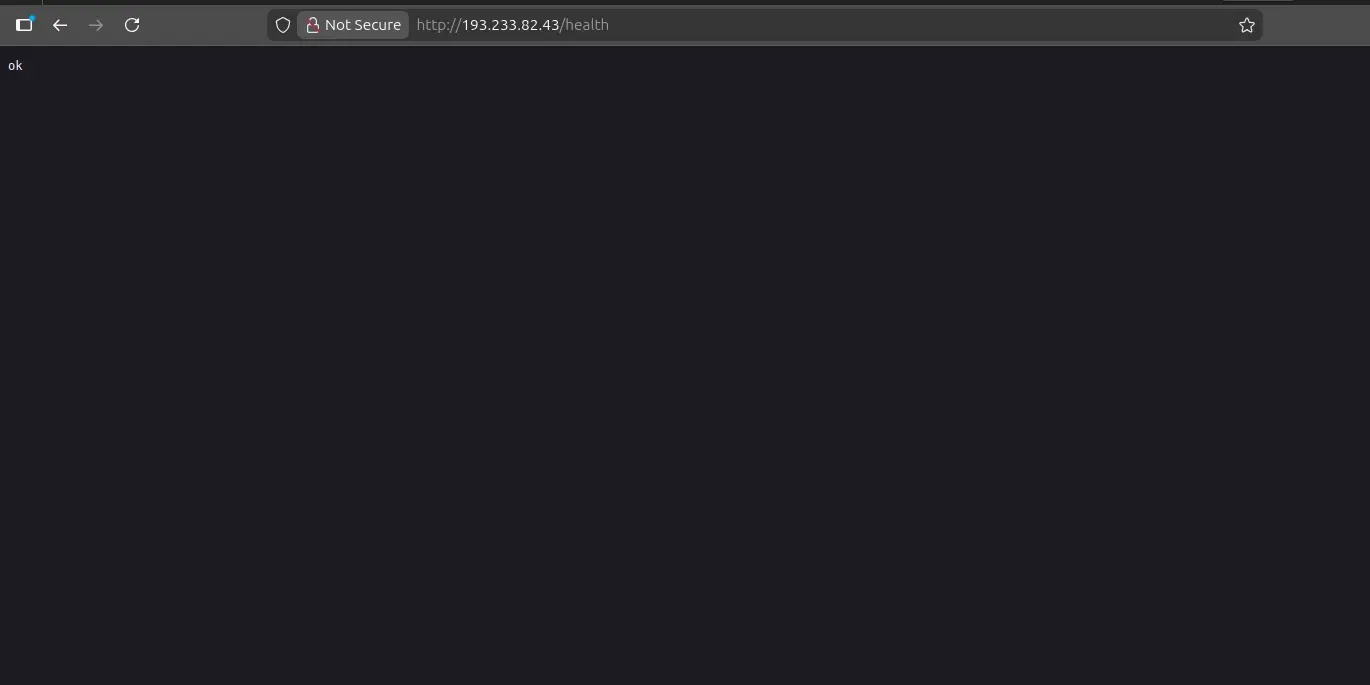 Example GET request to the - health endpoint of a DinDoor server (Source - Hunt.io)