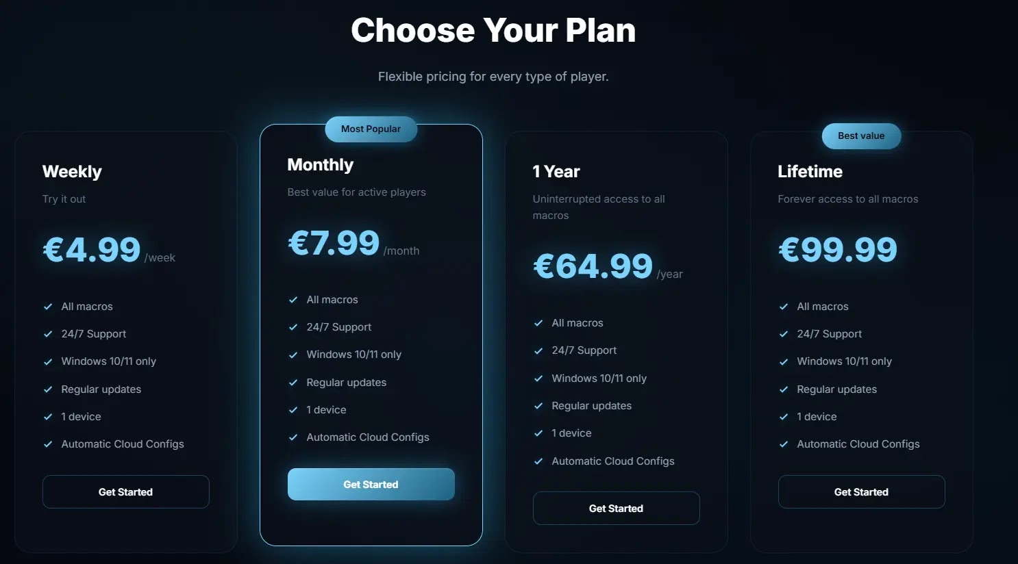 Flixible plans (Source - DarkAtlas)