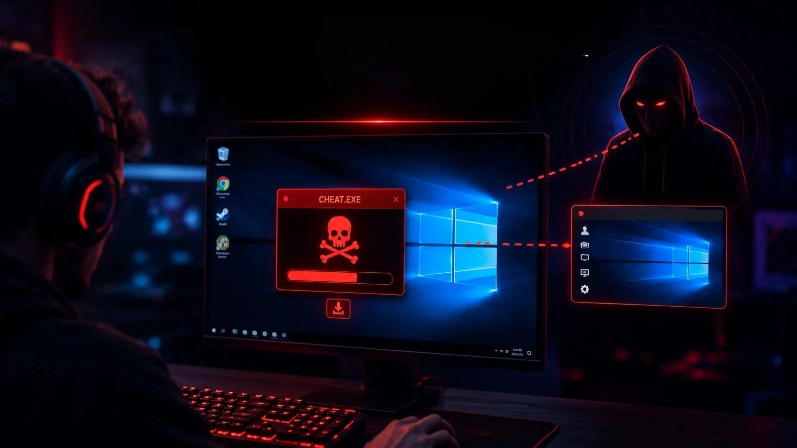 Gamers Download Fake Cheats and Hand Attackers a Live Remote Control of Their Windows PCs