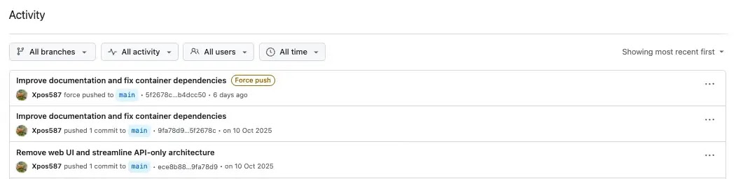 GitHub Activity exposes the force push used to rewrite repository history (Source - Socket.dev)