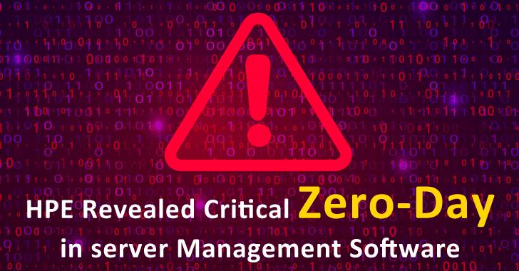 HPE Patched Critical zero-day in server Management Software