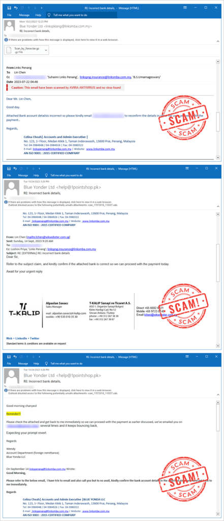 Spear phishing case 2: Using an email thread to build trust