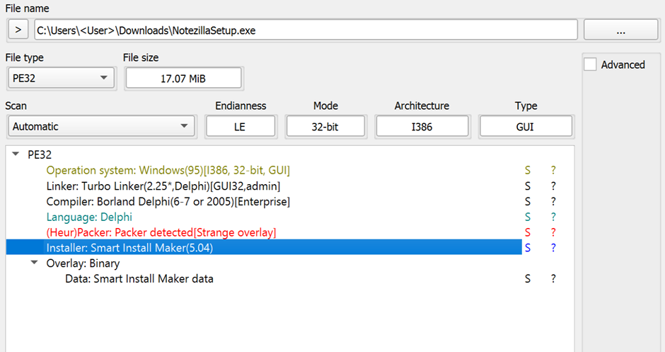 Software Properties of NotezillaSetup.exe