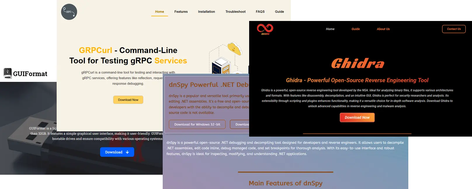 Impersonated websites of popular software tools (Source - Check Point)
