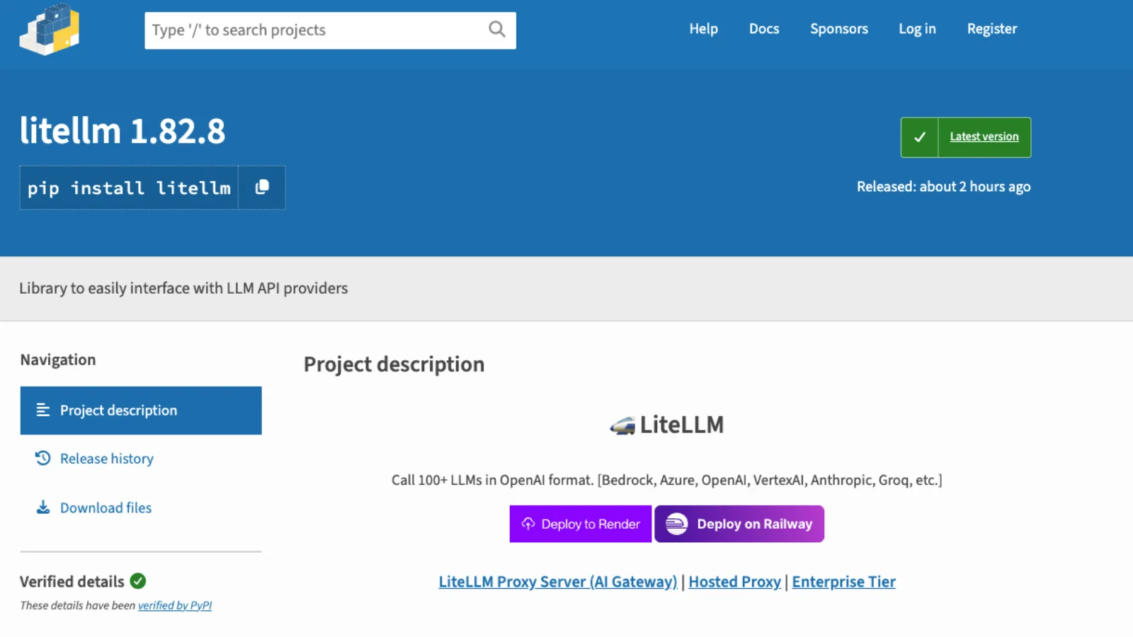 LiteLLM PyPI Package With 95 Million Downloads Compromised by TeamPCP Hackers