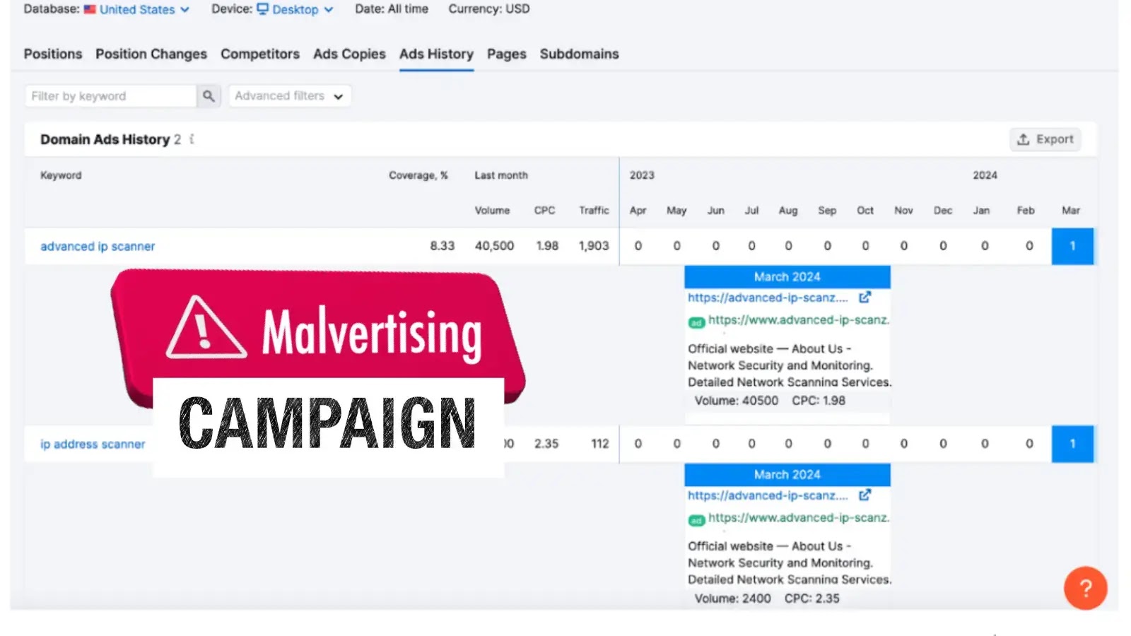 Poisoned Google Ads Targeting Infra Teams with Weaponized IP Scanners