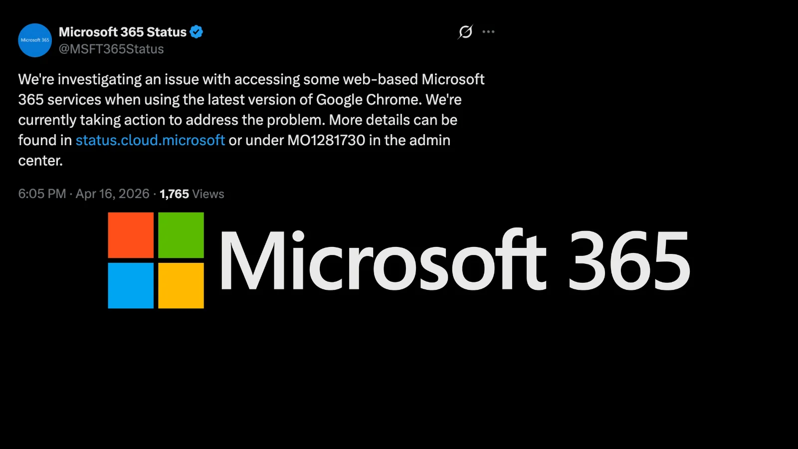 Microsoft 365 Web Services Hit by Google Chrome 147 Compatibility Issue