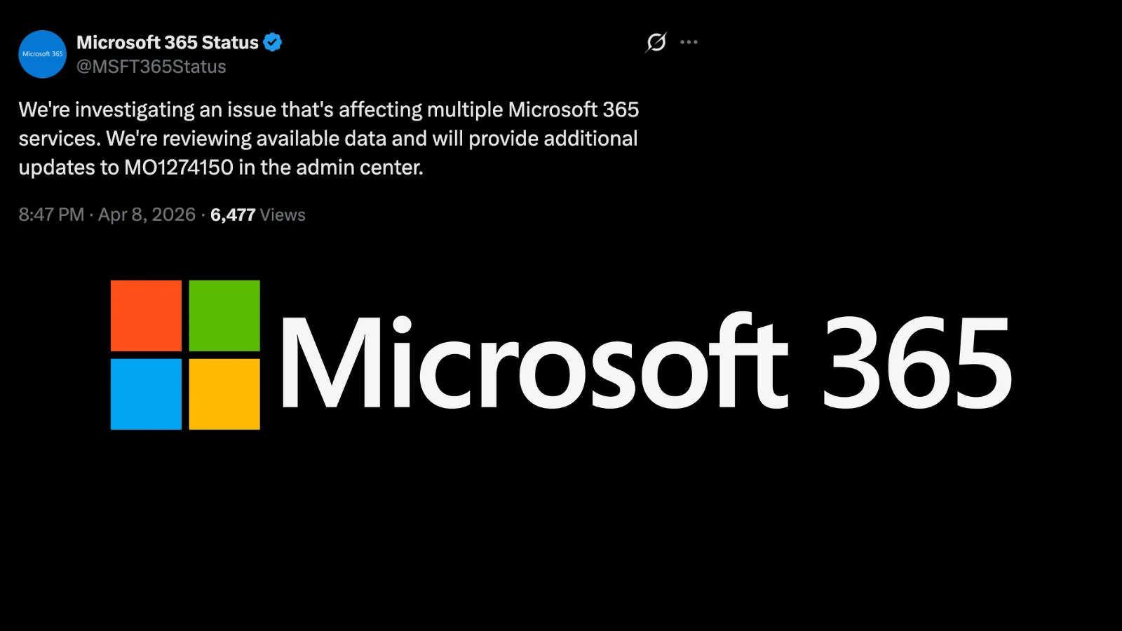 Microsoft 365 Network-Level Disruption Affecting Exchange Online, Teams, and Core Suite Services