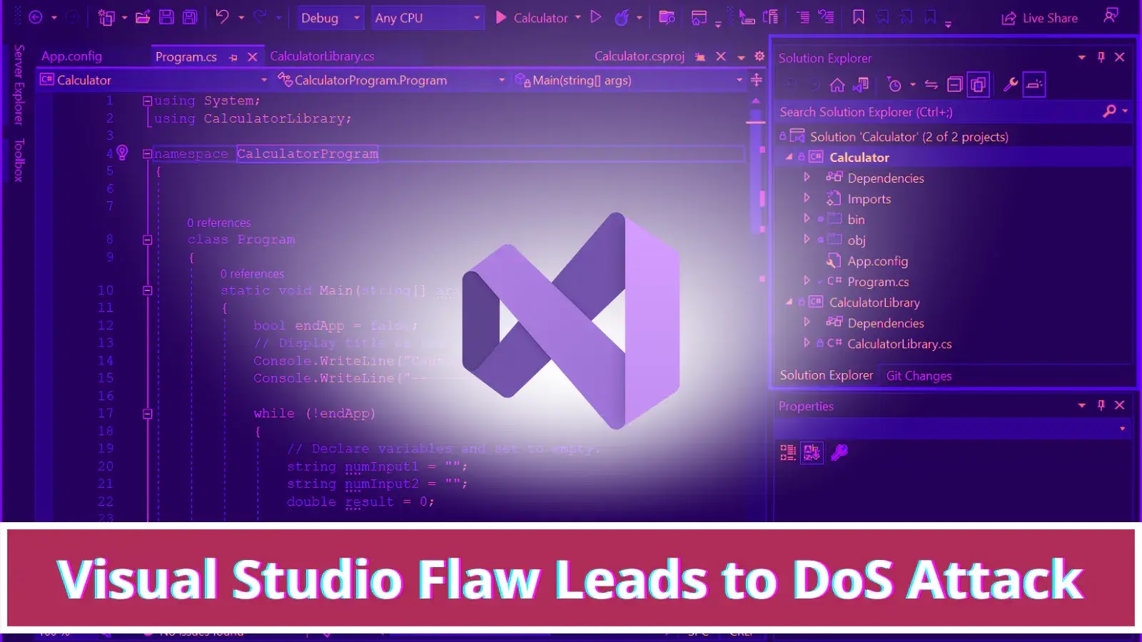 Microsoft .NET Core and Visual Studio Flaw Let hackers Launch Denial of Service Attack