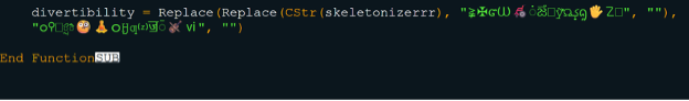 Name_File.vbs Unicode removal (Source - LevelBlue)